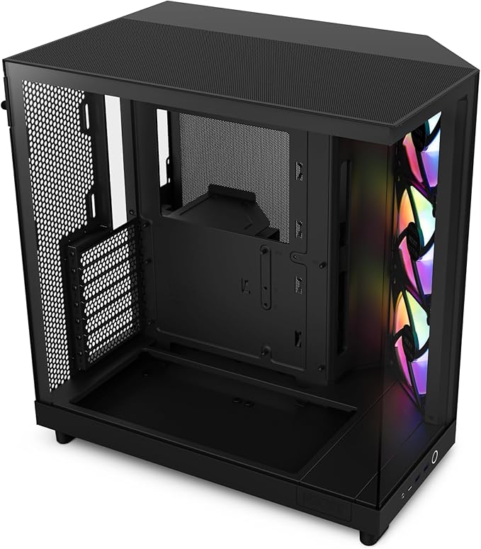 NZXT H6 Flow Compact Dual-Tower RGB Case Black NZXT H6 Flow Compact Dual-Tower RGB Case Black